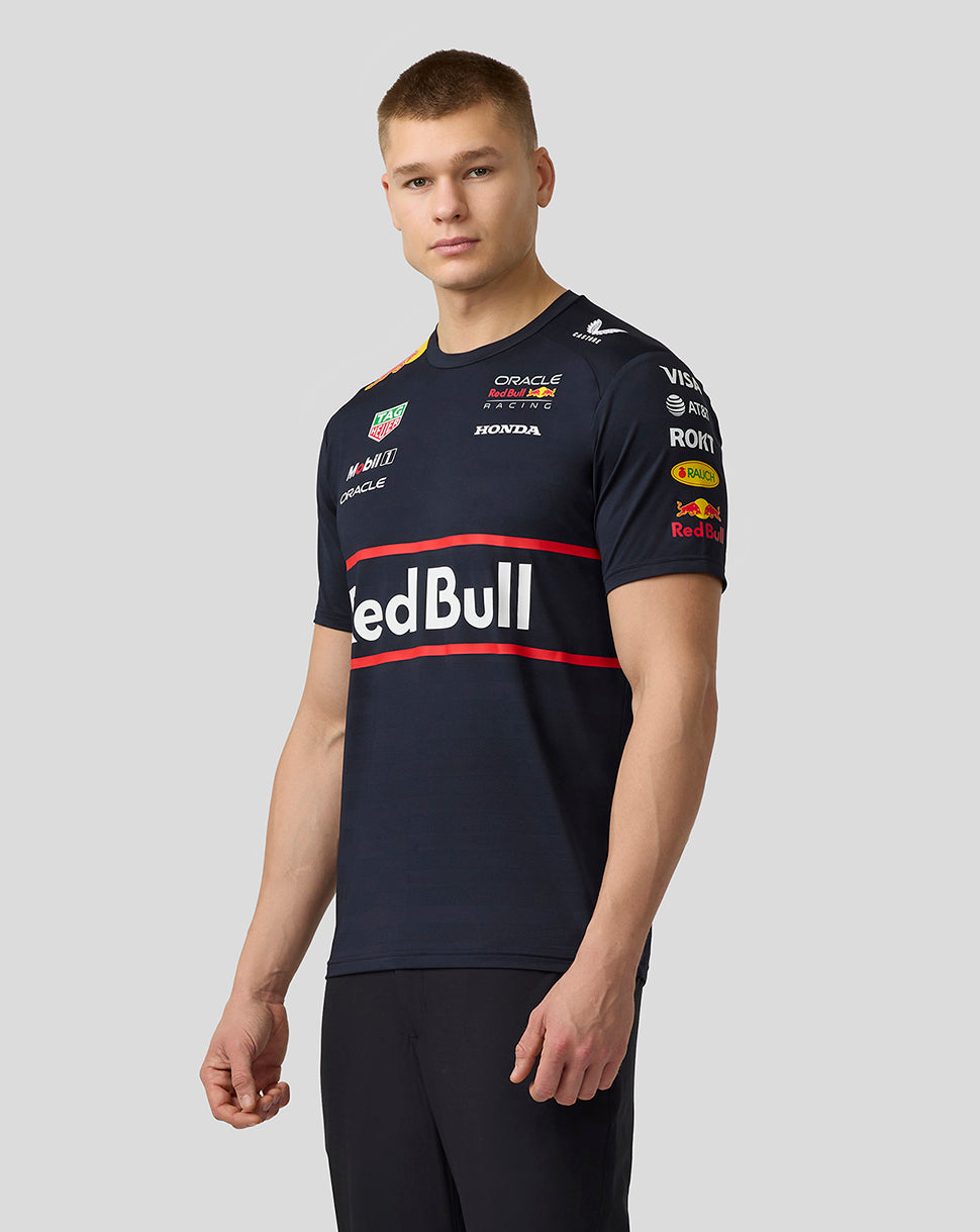 Oracle Red Bull Racing Mens Teamline Set Up T-shirt - Night Sky