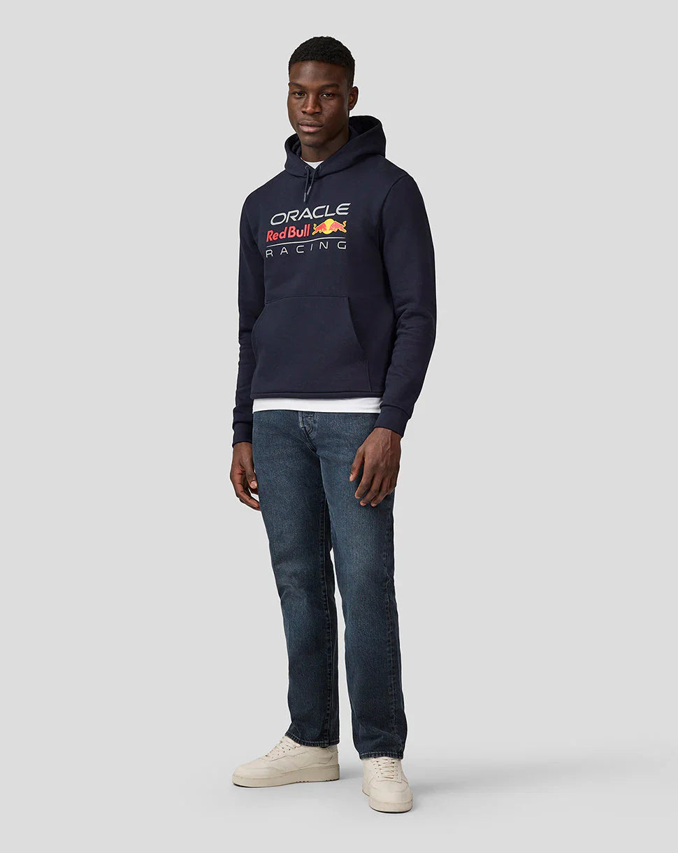 Oracle Red Bull Racing Unisex Large Front Logo Hoodie - Night Sky