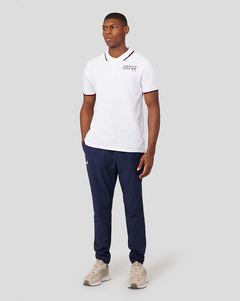 Oracle Red Bull Racing Unisex Core Polo - White - Red Bull Racing Polo Shirt