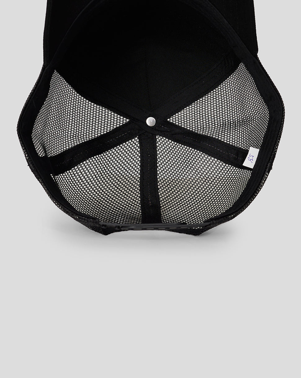 Unisex Yas Marina Breathable Tonal Badge Trucker Cap – Black