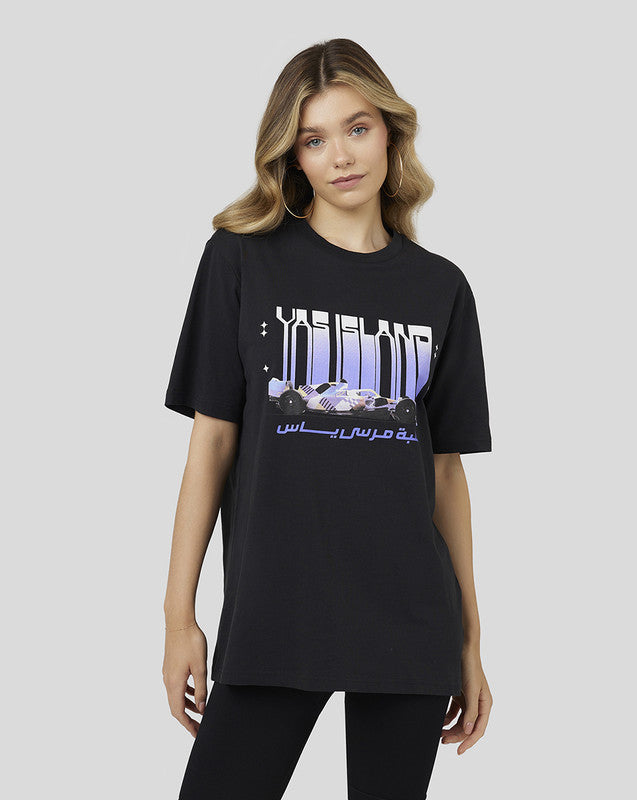 Yas Marina Circuit Yas Island T-shirt Short Sleeve Black (Unisex)
