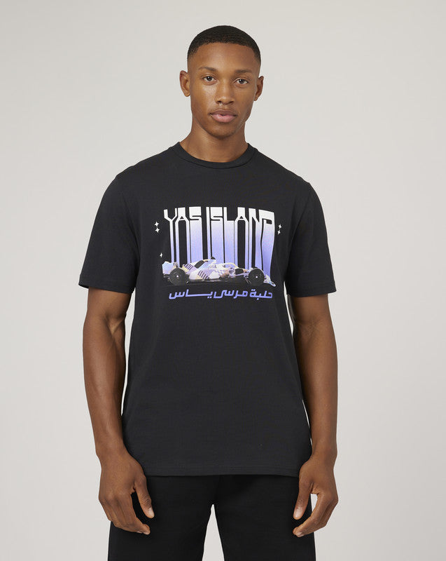 Yas Marina Circuit Yas Island T-shirt Short Sleeve Black (Unisex)