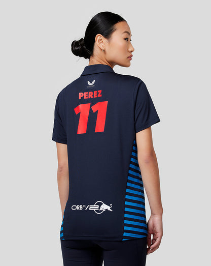 Oracle Red Bull Racing Women’s Official Teamline Sergio Checo Perez Short Sleeve Polo Shirt - Night Sky - Formula 1