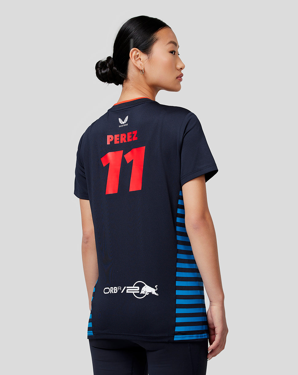 Oracle Red Bull Racing Women’s Official Teamline Sergio Checo Perez T-shirt - Night Sky - Red Bull Racing Apparel