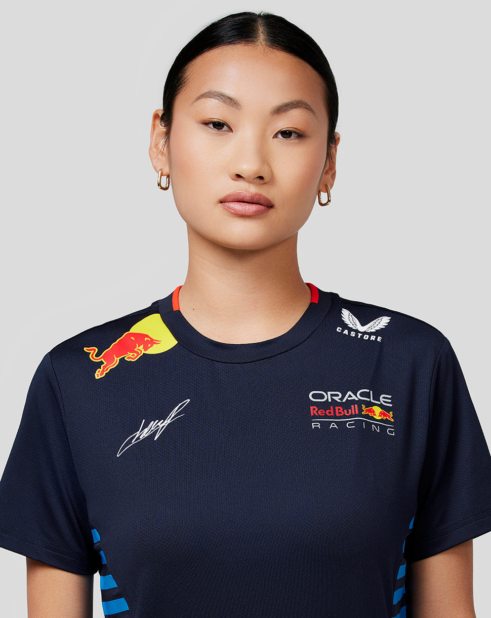 Oracle Red Bull Racing Women’s Official Teamline Sergio Checo Perez T-shirt - Night Sky - Red Bull Racing Apparel
