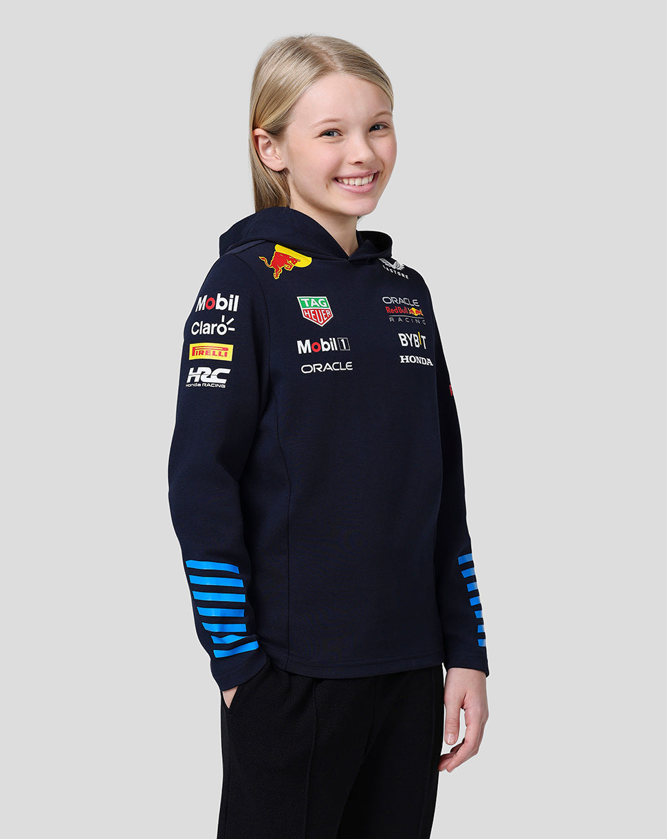 ORACLE RED BULL RACING OFFICIAL TEAMLINE HOODIE NIGHT SKY- JUNIOR