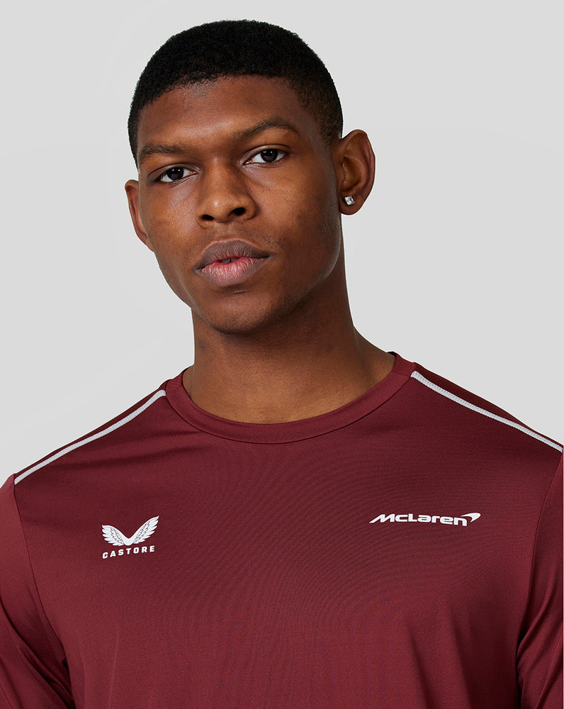 McLaren Men's Performance T-Shirt - Port - McLaren Performance T-shirt