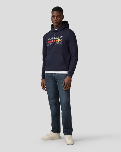 Oracle Red Bull Racing Unisex Large Front Logo Hoodie - Night Sky