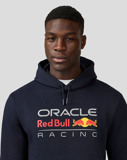 Oracle Red Bull Racing Unisex Large Front Logo Hoodie - Night Sky