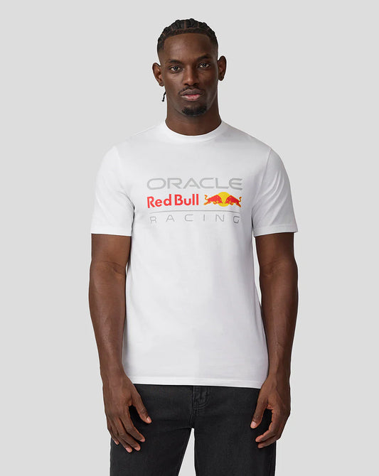 Oracle Red Bull Racing Unisex Large Front Logo T-shirt - Brilliant White