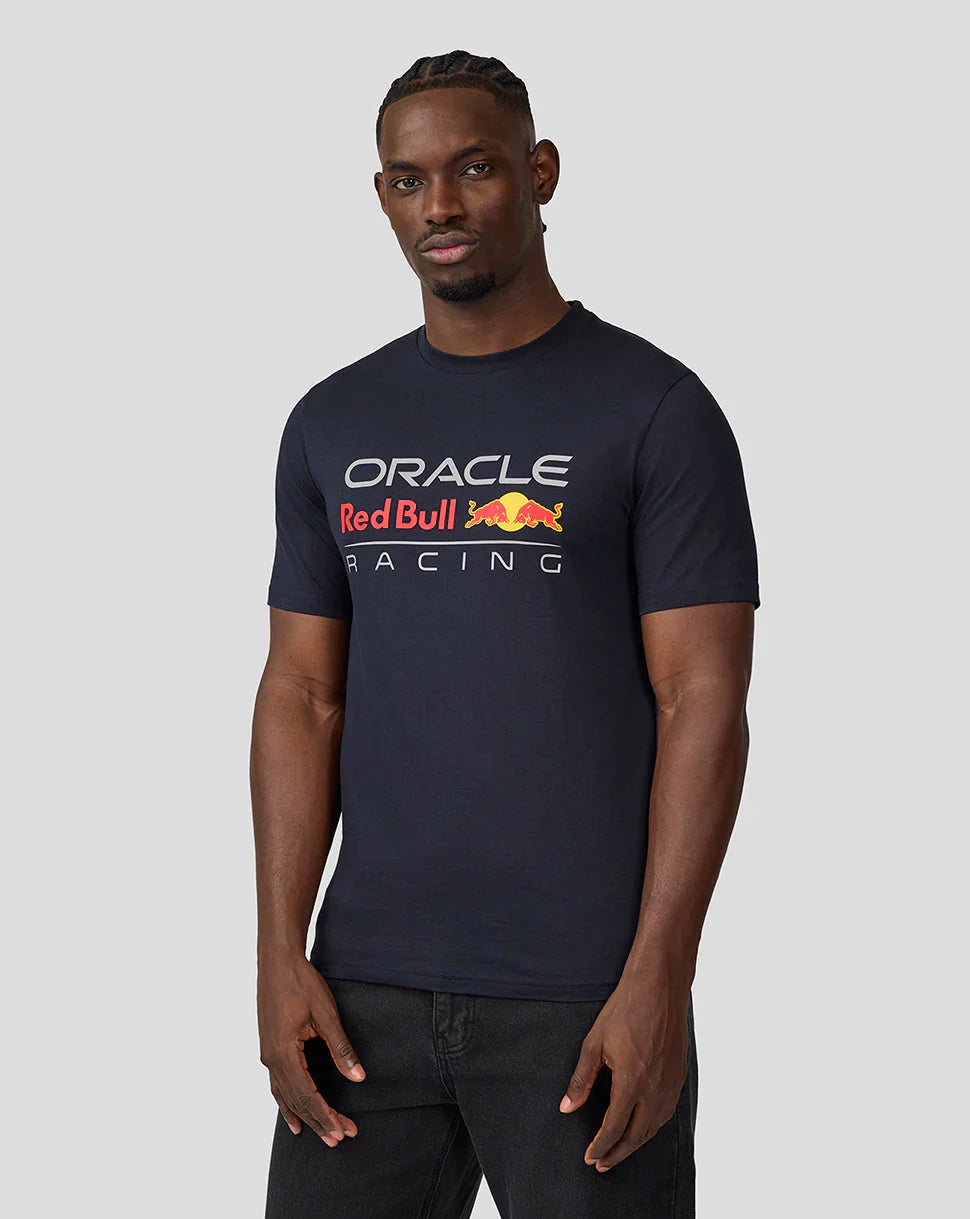 Oracle Red Bull Racing Unisex Large Front Logo T-shirt - Night Sky