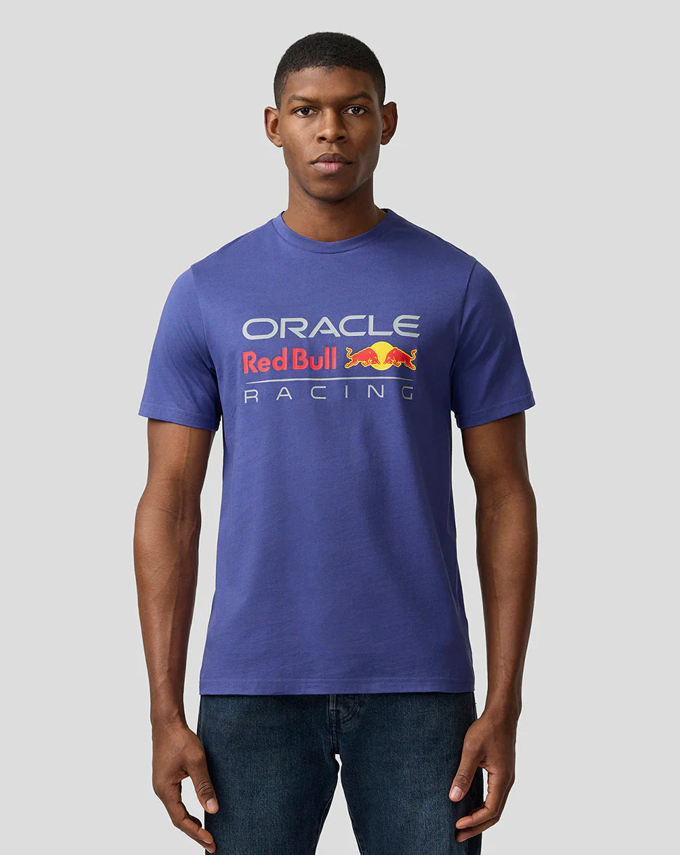 Oracle Red Bull Racing Unisex Large Front Logo T-shirt - Skipper Blue
