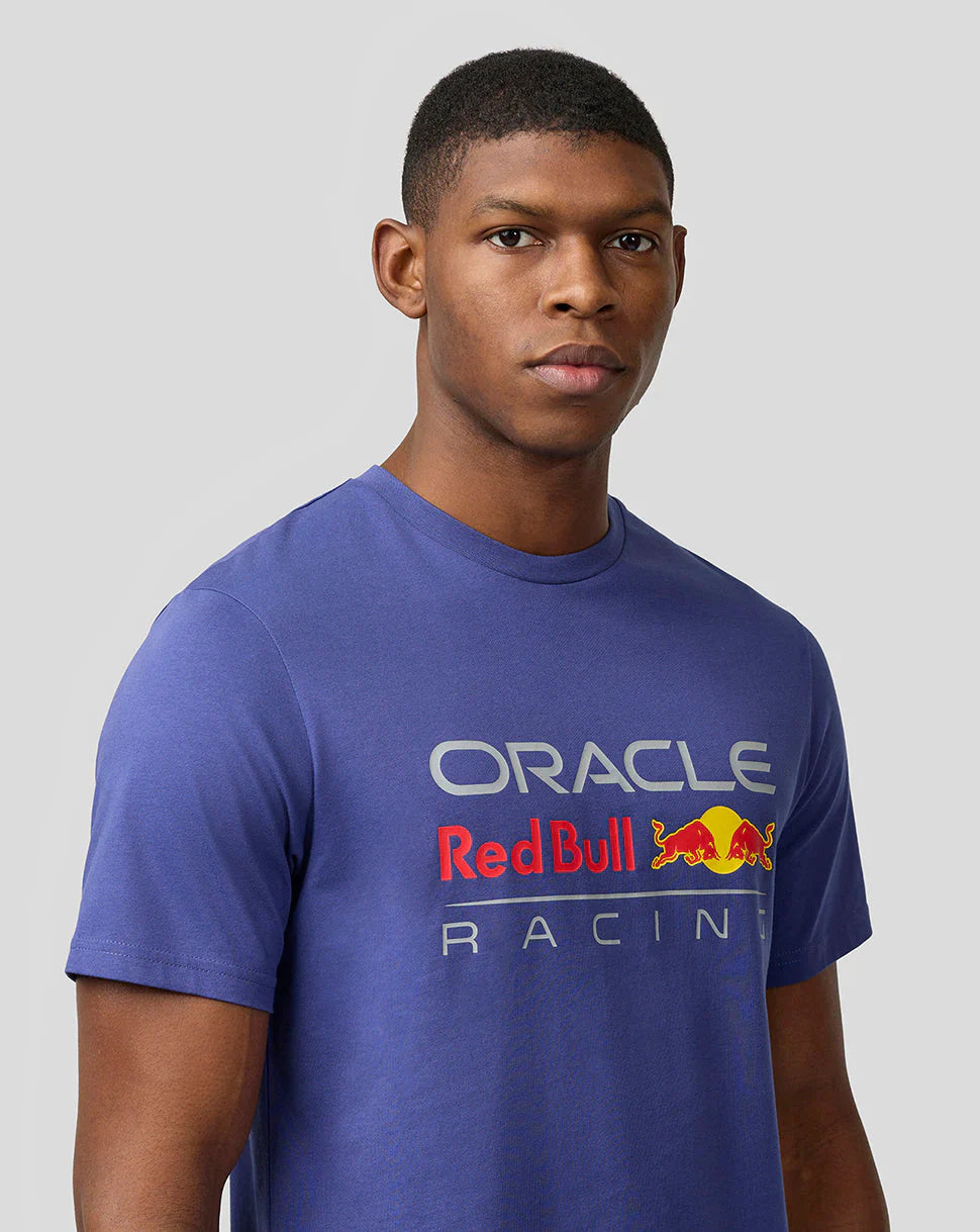 Oracle Red Bull Racing Unisex Large Front Logo T-shirt - Skipper Blue