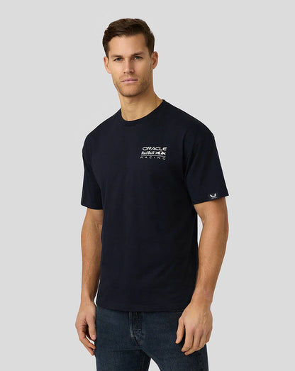 Oracle Red Bull Racing Unisex Max Verstappen Oversized Crest T-Shirt