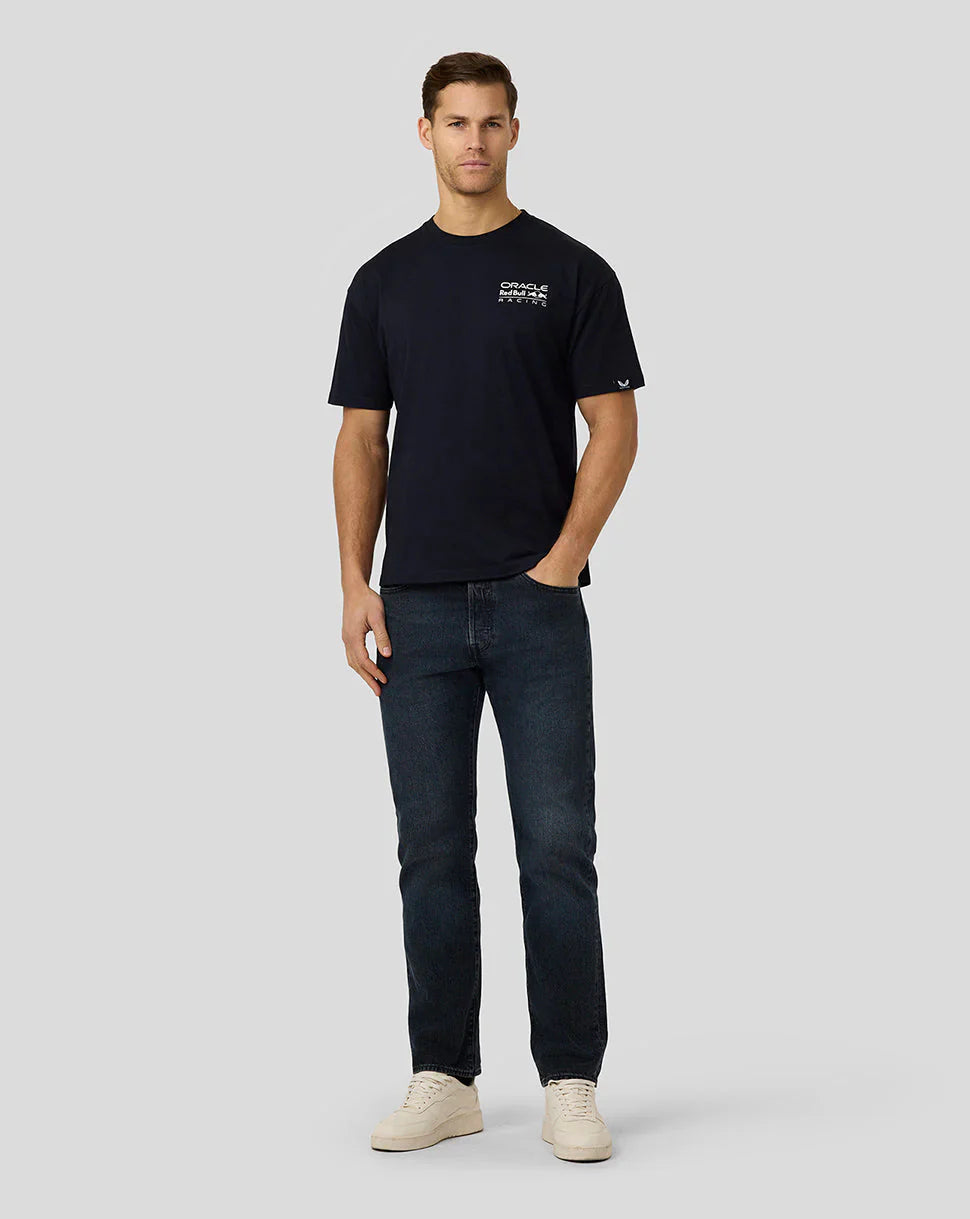 Oracle Red Bull Racing Unisex Max Verstappen Oversized Crest T-Shirt
