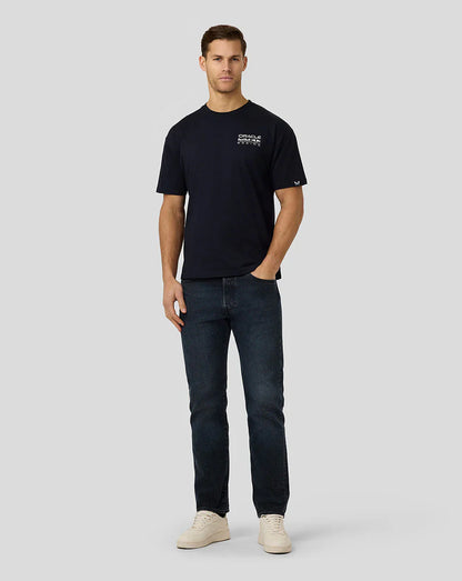Oracle Red Bull Racing Unisex Max Verstappen Oversized Crest T-Shirt
