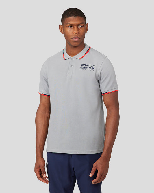 Oracle Red Bull Racing Unisex Core Polo - Grey - Red Bull Racing Polo Shirt