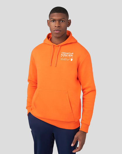 Oracle Red Bull Racing Unisex Driver Max Verstappen Hoodie - Exotic Orange - Max Verstappen Red Bull Hoodie