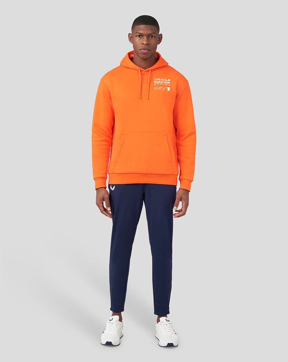 Oracle Red Bull Racing Unisex Driver Max Verstappen Hoodie - Exotic Orange - Max Verstappen Red Bull Hoodie