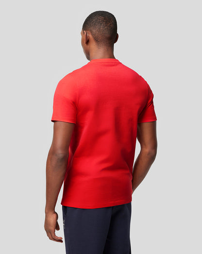 Oracle Red Bull Racing Unisex Large Front Logo Tee - Flame Scarlet - Red Bull Racing Logo Tee