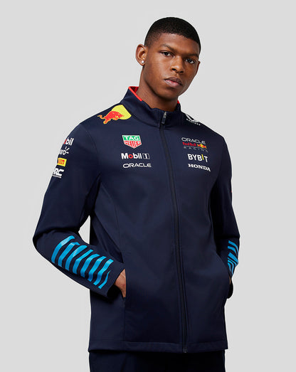 Oracle Red Bull Racing Unisex Official Teamline Soft Shell Jacket - Night Sky - Red Bull Racing Team Soft Shell Jacket