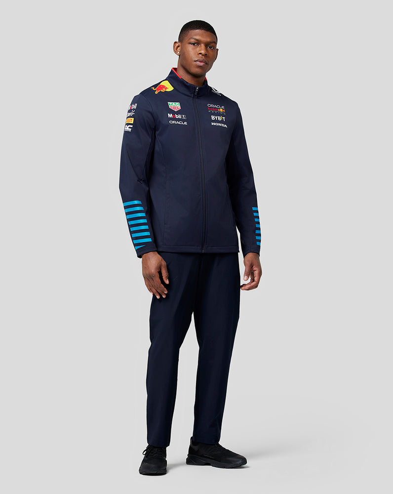 Oracle Red Bull Racing Unisex Official Teamline Soft Shell Jacket - Night Sky - Red Bull Racing Team Soft Shell Jacket