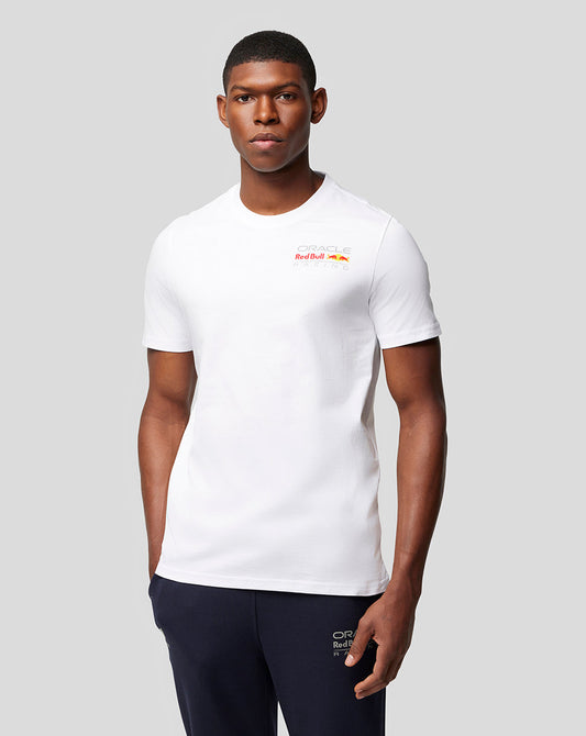 Oracle Red Bull Racing Unisex Core T-Shirt Full Colour Logo - White